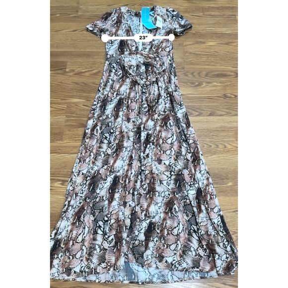 Melissa Odabash Viscose classic Lou Snake Long Dress size XS - Picture 7 of 12